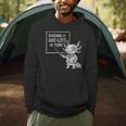 Axolotl Reading Is AXO-Lots Of Fun Book Lover Men Hoodie