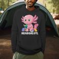 Axolotl Reading Book Readsalotl Kawaii Axolotl Book Bookworm Men Hoodie Axolotl Reading Book Readsalotl Kawaii Axolotl Book Bookworm Men Hoodie