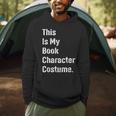 This Is Book Character Costume Easy Lazy DIY Halloween Party Men Hoodie