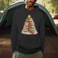 Book Christmas Tree Reading Men Hoodie