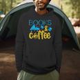 Book Coffee Drink Coffee Read Books Library Bookworm Nerd Men Hoodie