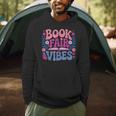 Book Fair Vibes Retro Teacher Reading Lovers Librarian Men Hoodie