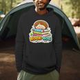 Book Hog Lover Hedgehog Owner Erinaceinae Bookworm Pun Joke Men Hoodie Book Hog Lover Hedgehog Owner Erinaceinae Bookworm Pun Joke Men Hoodie