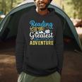 Book Librarian Reading Is The Greatest Adventure Book Lover Men Hoodie