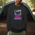 Book Lover Gym Quote I Lift So Can Carry Men Hoodie