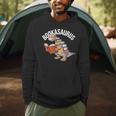 Book Reading Dinosaur T-Rex Dino Bookworm Men Hoodie Book Reading Dinosaur T-Rex Dino Bookworm Men Hoodie