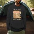 Take Me To The Book Store Cozy Bookshop Cat Aesthetic Men Hoodie