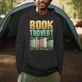 Book Trovert Introvert Reader Men Hoodie