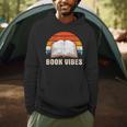 Book Vibes For Book Lovers Bookworm Reading Men Hoodie Book Vibes For Book Lovers Bookworm Reading Men Hoodie