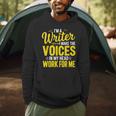 Book Writer Voices In My Head Work For Me Author Writing Men Hoodie Book Writer Voices In My Head Work For Me Author Writing Men Hoodie