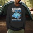 Bookmarks Are For Quitters Book Lover Saying Men Hoodie