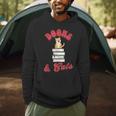 Books And Cats Book Lovers Cat Lovers Teacher Writer Men Hoodie