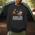 Books For Everybody Santa Christmas Book Lovers Book Readers Men Hoodie Books For Everybody Santa Christmas Book Lovers Book Readers Men Hoodie