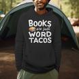 BOOKS ARE JUST WORD TACOS Men Hoodie