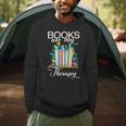 Books Are My Therapy Men Hoodie