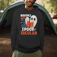 Books Are Spook-Tacular Halloween Bookworm Book Reading Men Hoodie