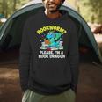 Bookworm Please I'm A Book Dragon Cute Nerds Fantasy Reader Men Hoodie