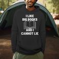Bookworm Pun I Like Big Books And I Cannot Lie Reading Men Hoodie