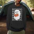 Booooks Cute Ghost Reading Books Halloween For Teacher &Kids Men Hoodie Booooks Cute Ghost Reading Books Halloween For Teacher &Kids Men Hoodie