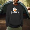 Booooks Halloween Cute Ghost Reading Library Books Men Hoodie