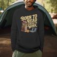 Born To Read Forced To Work Book Fair Vibes Book Lover Men Hoodie