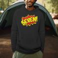 Boy Seven Superhero Comic Book Hero 7th Birthday Boy 7 Years Men Hoodie Boy Seven Superhero Comic Book Hero 7th Birthday Boy 7 Years Men Hoodie