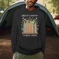 Bruh Its A Good Day To Read A Book Floral Bookshelf Men Hoodie