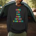 Bruh Return Your Books Library Librarian Book Lover Men Hoodie Bruh Return Your Books Library Librarian Book Lover Men Hoodie