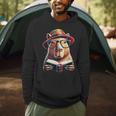 Capybara Bookworm Rodent Reading a Book Men Hoodie Capybara Bookworm Rodent Reading a Book Men Hoodie