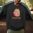 CapyFun Books Are The Only Treasure I Need Capybara Kids Men Hoodie