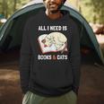 Cat Lovers All I Need Is Books & Cats Book Men Women Kids Men Hoodie Cat Lovers All I Need Is Books & Cats Book Men Women Kids Men Hoodie