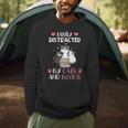 Cat Simply Distracted By Cats And Books Men Hoodie