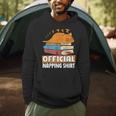 Cat Sleeping Napping Bookworm Reading Book Lover Book Nerd Men Women Kids Men Hoodie