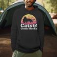 Cats And Comic Books Or Women's Cat And Comic Book Men Hoodie