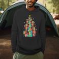 Christmas Book Tree Holiday Loves Reading Bookworm Men Hoodie