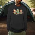 Christmas Library Gingerbread Man Books Lover Bookworm Men Hoodie