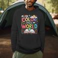 Color Our World Book Reading Program 2026 Summer Reading Men Hoodie