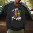 Coloring Book Lover Childrens Book Drawing Coloring Color Men Hoodie