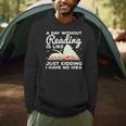 Cool Reading For Men Women Kids Bookworm Teacher Book Reader Men Hoodie