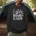 Crazy Book Lady Reading Is My Superpower Book Lover Men Hoodie