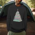 Cute Bookmas Christmas Book Tree Book Lover Teacher Men Hoodie Cute Bookmas Christmas Book Tree Book Lover Teacher Men Hoodie