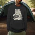 Cute Cat Reading Book Classic Bookworm Animal Pet Lover Men Hoodie Cute Cat Reading Book Classic Bookworm Animal Pet Lover Men Hoodie