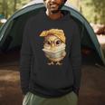 Cute Chick Reading Book Bandana Men Hoodie