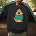 Cute Dog Reading A Human Training Book Dog Men Hoodie