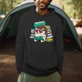 Cute Hedgehog Reading A Book Nerd Readers Men Hoodie Cute Hedgehog Reading A Book Nerd Readers Men Hoodie