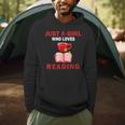 Cute Just A Girl Who Loves Reading Books Women And Girls Men Hoodie
