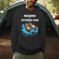 Cute Otter Reading Book Two Otter Reading Is Otterly Fun Men Hoodie Cute Otter Reading Book Two Otter Reading Is Otterly Fun Men Hoodie