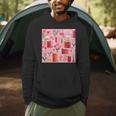 Cute Pink Book Pattern Book Lover Men Hoodie Cute Pink Book Pattern Book Lover Men Hoodie
