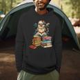 Cute Reading Chicken With Glasses Books Bookworm Reader Men Hoodie