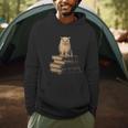 Dark Academia Vintage Owl On Books With Candle Library Men Hoodie Dark Academia Vintage Owl On Books With Candle Library Men Hoodie